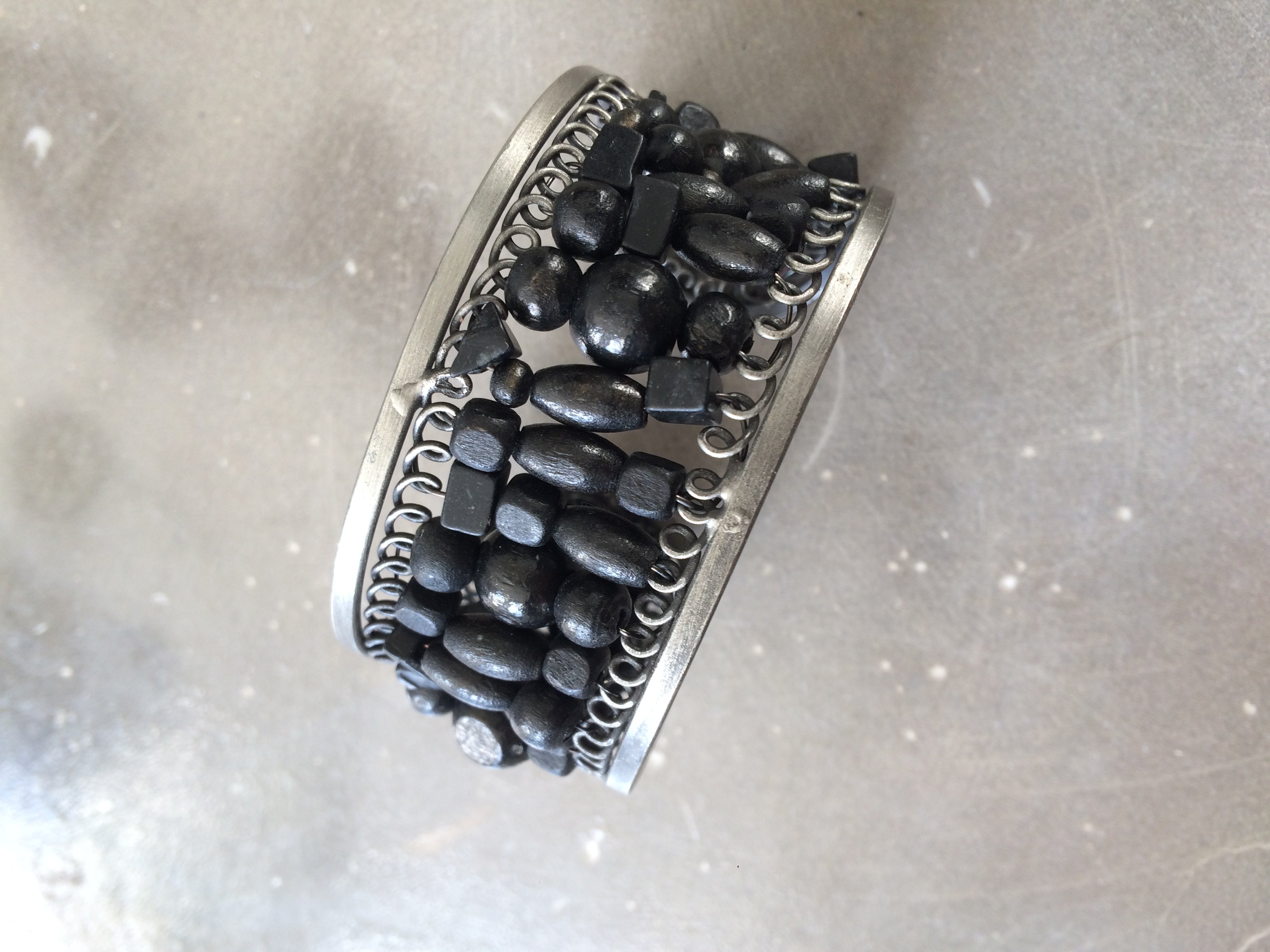 handmade beaded cuff